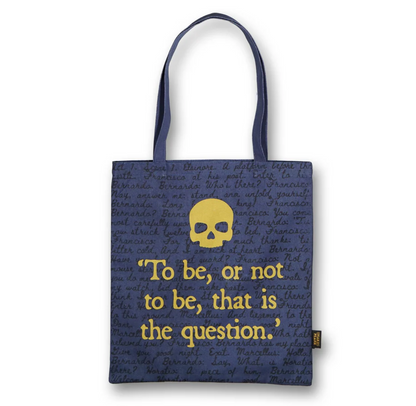 Tote Bag: To Be Or Not To Be (Blue)