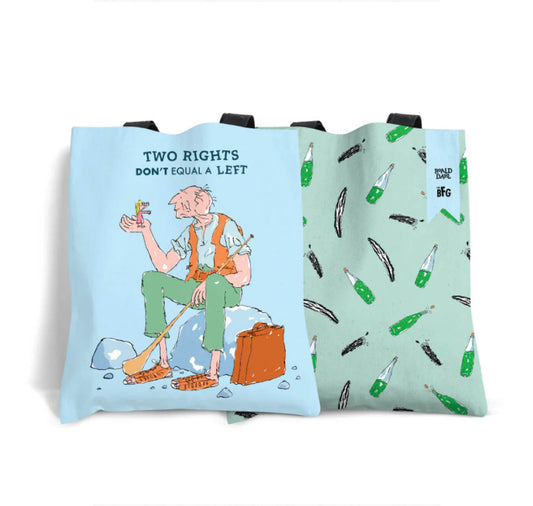 Tote Bag: The BFG, Two Rights Don't Equal A Left