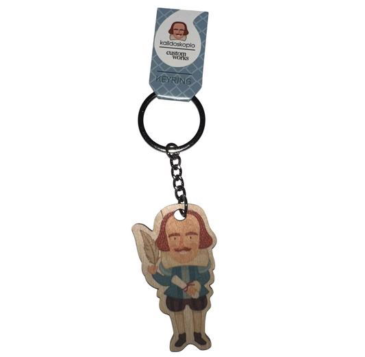 Wooden Keyring: Kalidoskopio Shakespeare