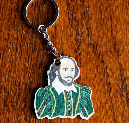 Wooden Keyring: Shakespeare