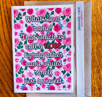 Seed Greeting Card: What's In A Name?