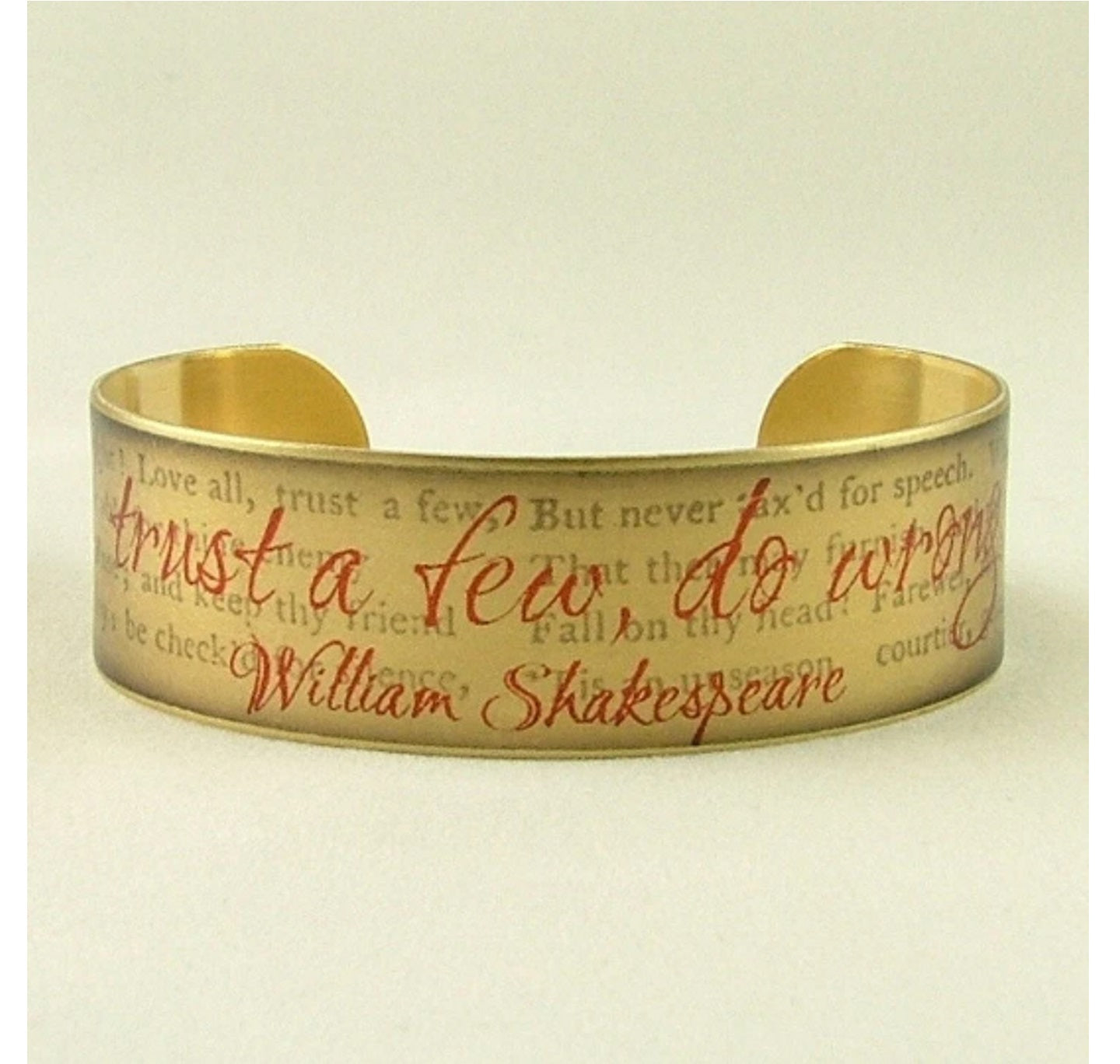 Med Cuff: All's Well That Ends Well - Love All, Trust A Few, Do Wrong to None